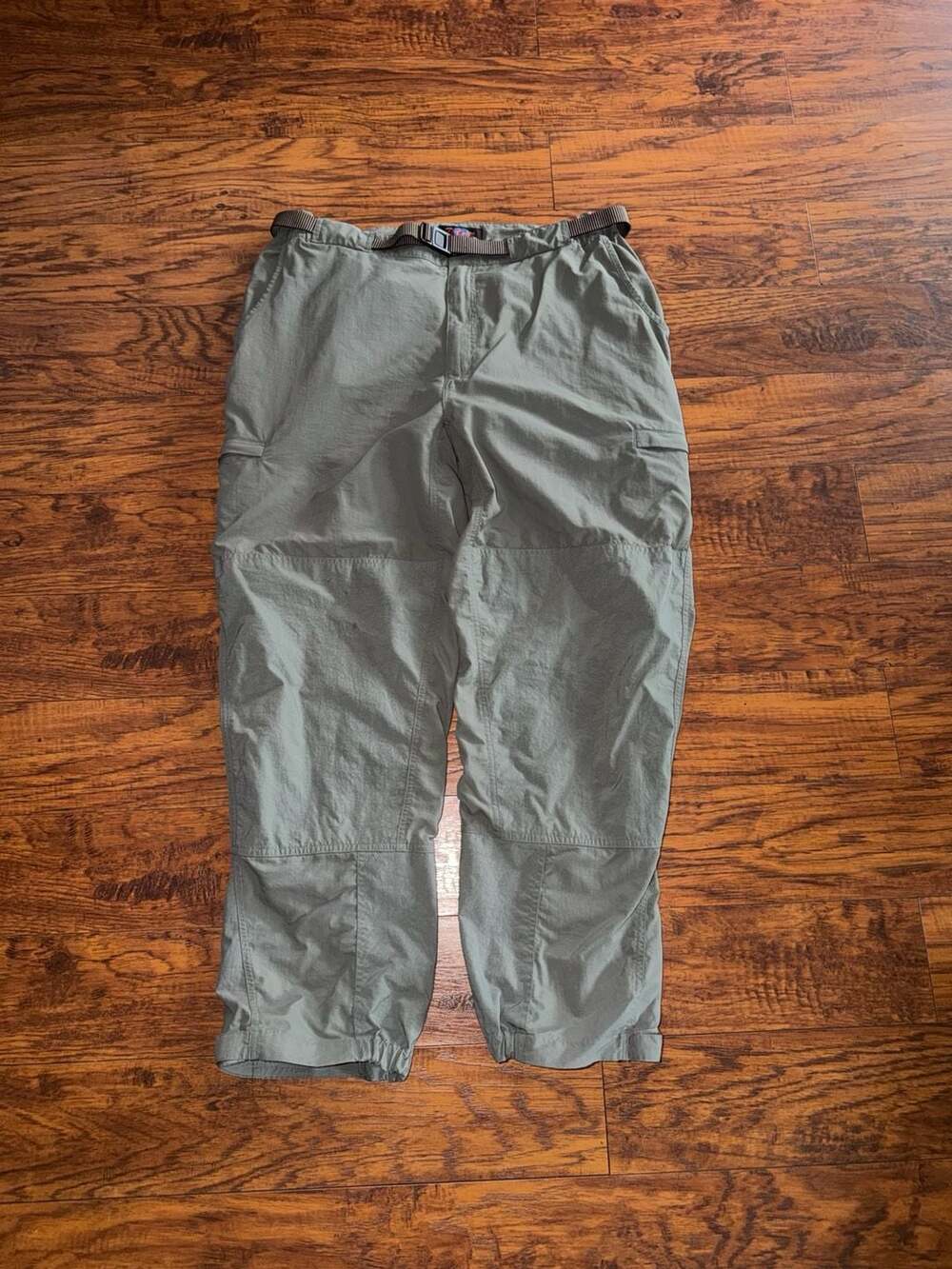 RailRiders Men's Hiking Pants Size L Sage Green Nylon Cargo